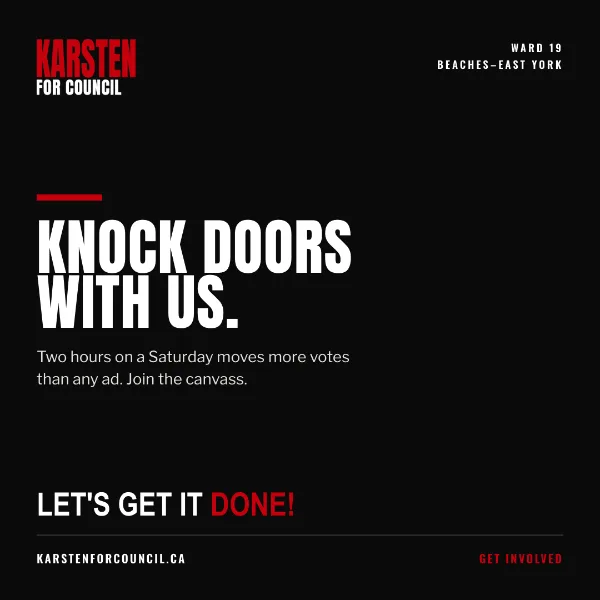 Knock doors with us graphic