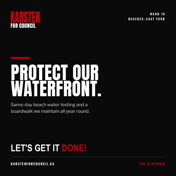 Protect our waterfront graphic